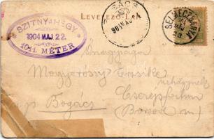 1904 Selmecbánya, Banská Stiavnica; Szitnyahegy. Joerges kiadása / Sitno mountain + " Szitnyahe...