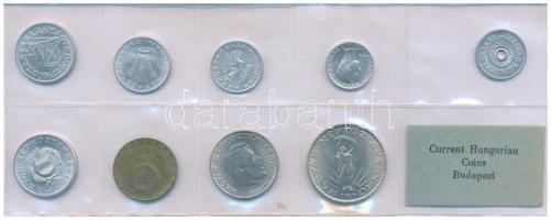 1972. 2f-10Ft (9xklf) érmés forgalmi sor, a megszokottól eltérő (nem hivatalos?) fóliatokban T:UNC p...