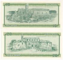 Kuba DN (1985.) 10P "B" deviza tanúsítvány + 20P "B" deviza tanúsítvány T:UNC
C...