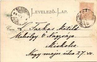 1898 (Vorläufer) Tátra, Magas Tátra, Vysoké Tatry; Tengerszem csúcs. Stengel&amp;Co. kiadása 891...