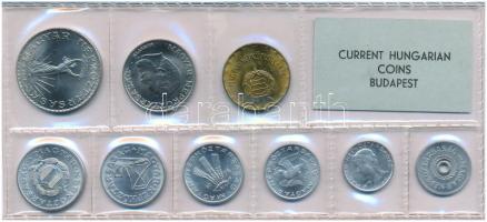 1976. 2f-10Ft (9xklf) érmés forgalmi sor fóliatokban T:UNC patina Adamo FO9