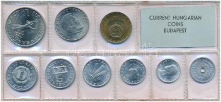 1977. 2f-10Ft (9xklf) érmés forgalmi sor fóliatokban T:UNC patina Adamo FO10