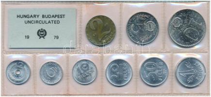 1979. 2f-10Ft (9xklf) érmés forgalmi sor fóliatokban T:UNC patina Adamo FO12