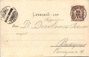 1900 Tátra, Magas Tátra, Vysoké Tatry; Csorba tó, szálloda / Csorbaer See. Verlag A. von Palocsay (B...