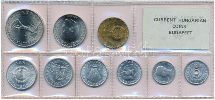 1981. 2f-10Ft (9xklf) érmés forgalmi sor fóliatokban, benne "FAO" 10Ft T:UNC patina Adamo ...