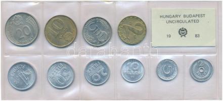 1983. 2f-20Ft (10xklf) érmés forgalmi sor fóliatokban T:UNC patina Adamo FO16
