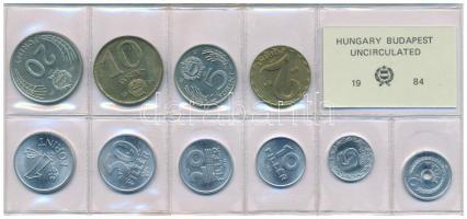 1984. 2f-20Ft (10xklf) érmés forgalmi sor fóliatokban T:UNC patina Adamo FO17