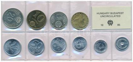 1985. 2f-20Ft (10xklf) érmés forgalmi sor fóliatokban T:UNC patina Adamo FO18
