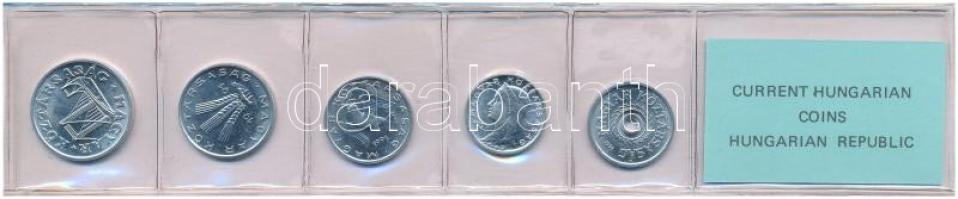 1991. 2f-50f Al (5xklf) fillér forgalmi sor fóliatokban T:UNC Adamo FO24