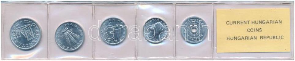 1992. 2f-50f Al (5xklf) fillér forgalmi sor fóliatokban T:UNC Adamo FO25