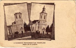Naszód, Nasaud; Református templom leégése után és újraépítve. Az erdélyi református egyházkerület iratterjesztésének kiadása / Calvinist church burned down and rebuilt (EB)