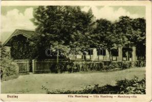 1928 Buziás, Vila Muschong / Muschong villa. Ujhelyi kiadása / villa (vágott / cut)