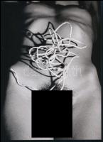 cca 1953 ,,Kacskaringós út vezet a jóhoz", szolidan erotikus felvétel, 1 db modern nagyítás, jelzés nélkül, 21x15 cm