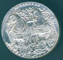 Finnország 1981. 50M Ag "80 éves Kekkonen államfő" T:BU