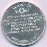 Amerikai Egyesült Államok 1965. "Randevú a Gemini VI-al - Gemini VII" kétoldalas Ag emléké...