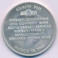 Amerikai Egyesült Államok 1966. "Első dokkolás célponthoz - Gemini VIII" kétoldalas Ag eml...