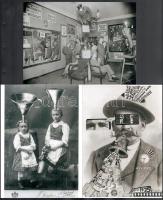 1920 Berlin, az első DADA kiállítás egyik terme és további két dada stílusú alkotás, 3 db modern nagyítás a néhai Népművelési Intézet fotóművészeti gyűjteményéből, ,,A fotóművészet egyetemes története" című referensének előadásának anyagából, jelzés nélkül, 15x21 cm és 21x15 cm