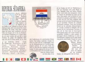 Dél-Afrika 1989. 2c felbélyegzett borítékban, első napi bélyegzős ENSZ bélyegzéssel, német nyelvű le...