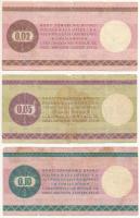 Lengyelország 1979. 0,02$ (2c) + 0,05$ (5c) + 0,1$ (10c) "Bon Towarowy" T:VG
Poland 1979....