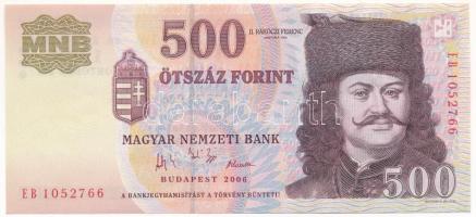 2006. 500Ft "A forradalom 50. évfordulója 1956. október 23.", "EB 10522766" T:AU Adamo F54EE1