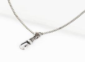 Ezüst (Ag) óralánc, jelzett, 13,4g