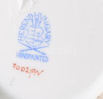 Herendi Apponyi zöld mintás váza. Jelzett, hibátlan, m: 23,5 cm