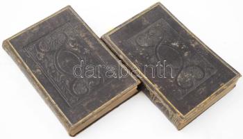 Szoboszlai Pap István: Ünnepi egyházi beszédek. Közrebocsátja: Révész Bálint. Hozzákötve: Közönséges egyházi beszédek. Közrebocsátja: Révész Bálint. [Egybekötve.] Debrecen, 1871, Telegdi K. Lajos, 2+II+4+256+4+164 p. Korabeli aranyozott, vakonyomásos egészbőrkötés, kopott borítóval, egy lapon bejegyzéssel. Hozzá tartozik: Szoboszlai Pap István: Alkalmi egyházi beszédek. I-II. füzet. [Egyekötve.] Első füzet I-XXI. Közrebocsátja: Révész Bálint. Debrecen, 1871, Telegdi K. Lajos, 4+1-224+2+225-494+4 p. Korabeli aranyozott, vakonyomásos egészbőrkötés, kopott borítóval, a gerincen kis sérüléssel.