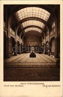 Budapest XI. Szent Gellért gyógyfürdő és szálló, nagy fürdőcsarnok, belső