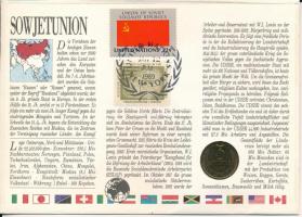 Szovjetunió 1987. 3k felbélyegzett borítékban, ENSZ bélyegzéssel, német nyelvű leírással T:UNC Sovie...