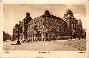 Budapest XI. Szent Gellért gyógyfürdő és szálló, homlokzat, villamospálya (fa)