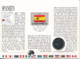 Spanyolország 1984. 25P felbélyegzett borítékban, első napi bélyegzős ENSZ bélyegzéssel, német nyelv...