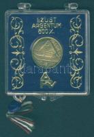 Kalocsa DN aranyozott kis Ag zseton eredeti ÁPV plombált tokban; szign.: Csúcs V. T:BU