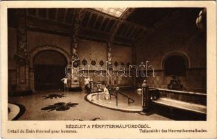 Budapest XI. Szent Gellért gyógyfürdő és szálló, férfi termálfürdő, belső (EK)