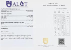 Egy doboznyi gyémánt, összesen 3,55 ct, kerek csiszolásúak, kb 80 db ALGT tanúsítvánnyal