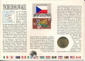 Csehszlovákia 1977. 1K felbélyegzett borítékban, ENSZ bélyegzéssel, német nyelvű leírással T:UNC Cze...