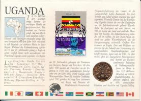 Uganda 1987. 2Sh felbélyegzett borítékban, ENSZ bélyegzéssel, német nyelvű leírással T:UNC Uganda 19...
