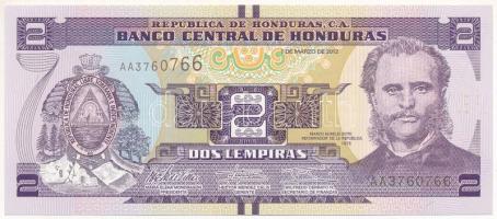 Honduras 2012. 2L "AA3760766" T:UNC Honduras 2012. 2 Lempiras "AA3760766" C:UNC Krause 97.a