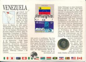Venezuela 1977. 1B felbélyegzett borítékban, ENSZ bélyegzéssel, német nyelvű leírással T:UNC Venezue...