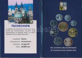 Csehország 1993-2004. 10h-20K (9xklf) forgalmi sor, "Europa - A tíz új tagállam" sorozat T:UNC, hiányos, sérült Czech Republic 1993-2004. 10 Haleru - 20 Korun (9xdiff) coin set from the "Europa - Die zehn neue EU-Mitglieder" series C:UNC, missing, damaged