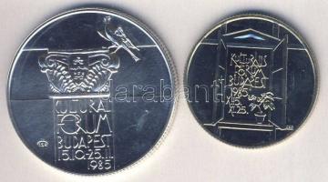 1985. 100Ft + 500Ft Ag "Kulturális fórum" pár T:BU