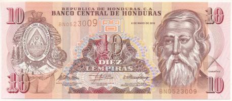 Honduras 2010. 10L "BN0523009" T:UNC Honduras 2010. 10 Lempiras "BN0523009" C:UNC Krause 83.e