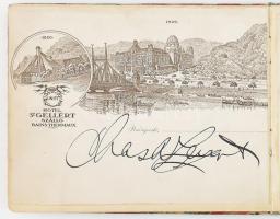 Sárdy János (1902-1959) színművész színész autogram gyűjteménye. 59 db külföldi, színész autográf aláírása és dedikációja autogram füzetben a kor számos híres színészével, zeneszerzőjével.