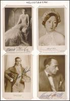 Sárdy János (1902-1959) színművész színész autogram gyűjteménye. kb 34 db aláírt fotólap magyar és k...