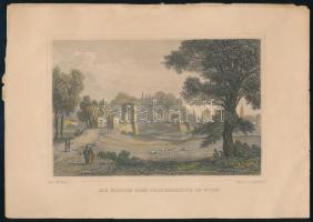 Hoffmeister, Ludwig (1814-1869) és M. Bayrer: Die Sophien oder Praterbrücke in Wien. Acélmetszet, papír. Jelzett a metszeten. Lap széle kissé foltos, 10×15 cm