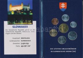 Szlovákia 1994-2004. 10h - 10K (7xklf) forgalmi sor, "Európa - A tíz új tagállam" sorozat T:UNC-AU, hiányos, sérült Slovakia 1994-2004. 10 Halierov - 10 Korun (7xdiff) coin set from the "Europa - Die zehn neue EU-Mitglieder" C:UNC-AU, missing, damaged