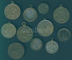11 klf db Br "Szt. György" emlékérem, zseton; benne régiek is! T:2,3+