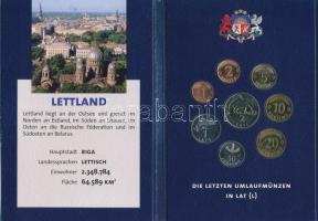 Lettország 1992-2003. 1s - 2L (8xklf) forgalmi sor, "Európa - A tíz új tagállam" sorozat T:UNC, hiányos, sérült Latvia 1992-2003. 1 Santims - 2 Lati (8xdiff) coin set from the "Europa - Die zehn neue EU-Mitglieder" C:UNC, missing, damaged