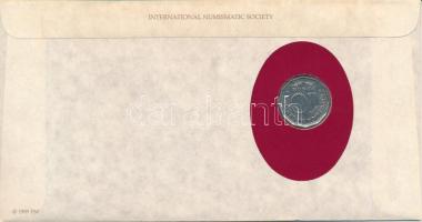 Argentína 1966. 10P Ni-acél "Great Historic Coins of the World" felbélyegzett borítékban, ...