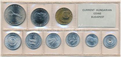 1981. 2f-10Ft (9xklf) érmés forgalmi sor fóliatokban, benne "FAO" 10Ft T:UNC Adamo FO14