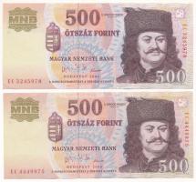 2006. 500Ft (2x) "EC 3245978", "EC 4449975" T:AU,F Adamo F54D